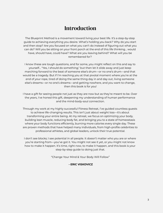 The Blueprint Method Digital Edition