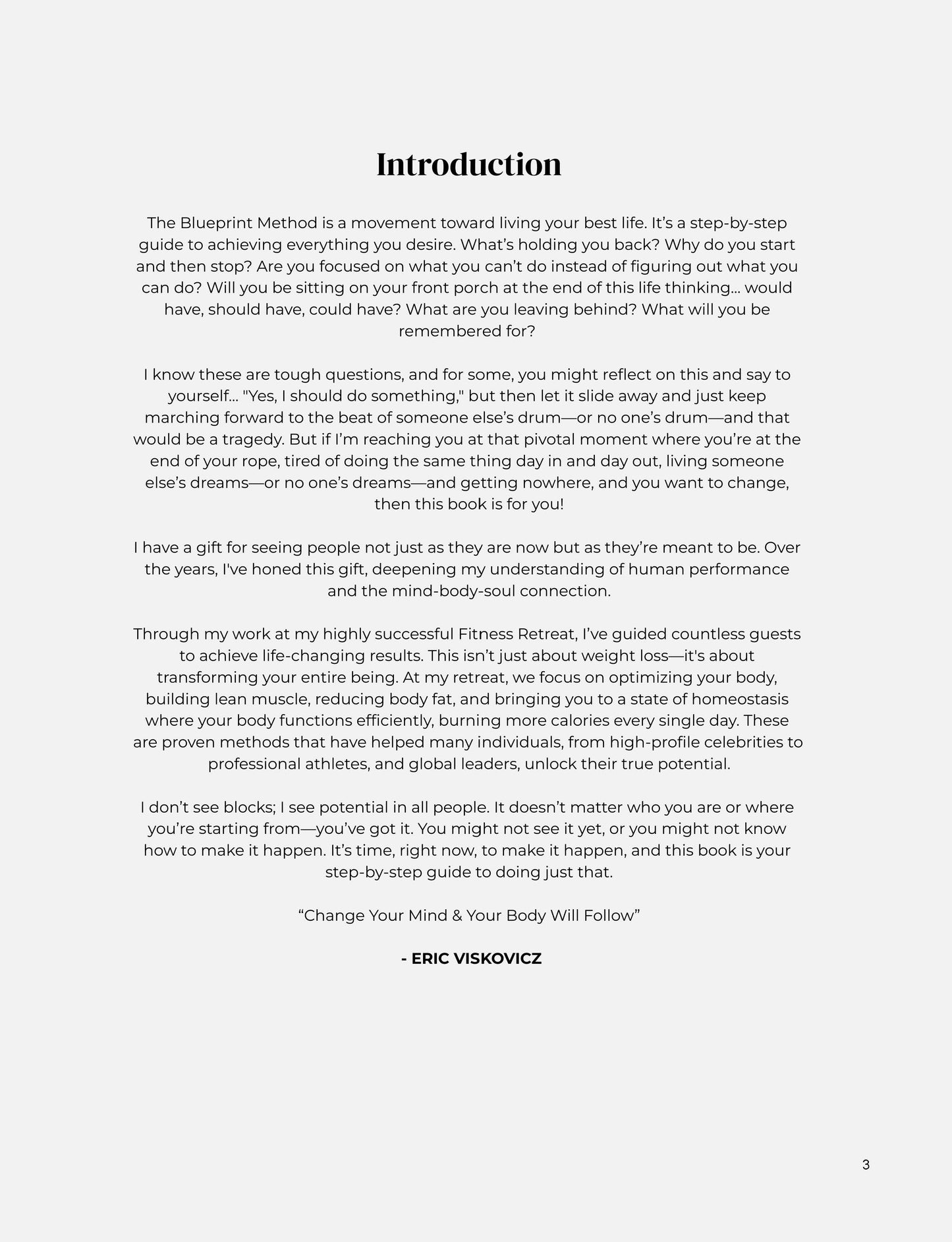 The Blueprint Method Physical Edition